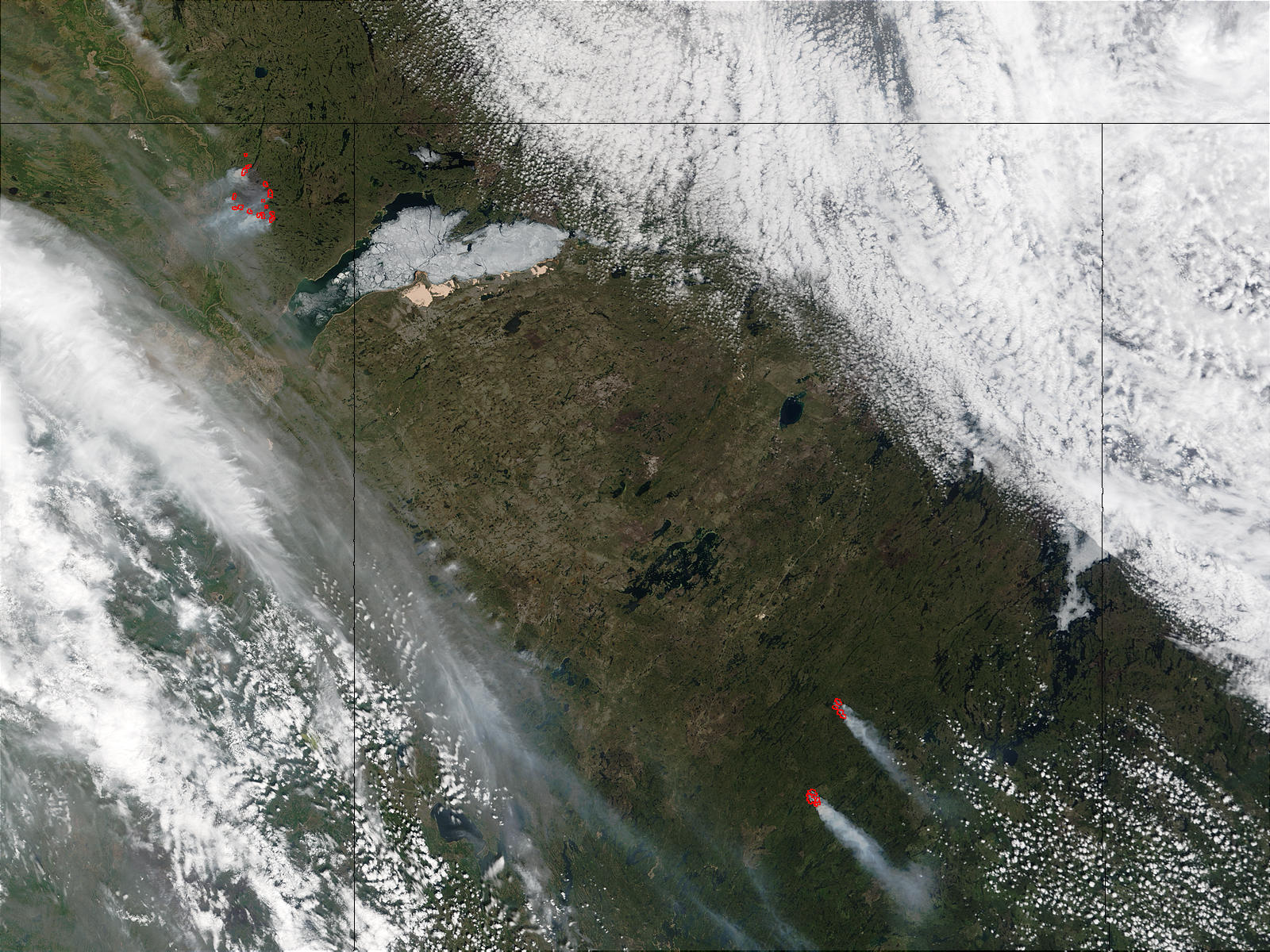 Fires in Alberta and Saskatchewan, Canada - related image preview