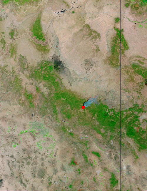 Rodeo fire, Arizona (false color) - related image preview