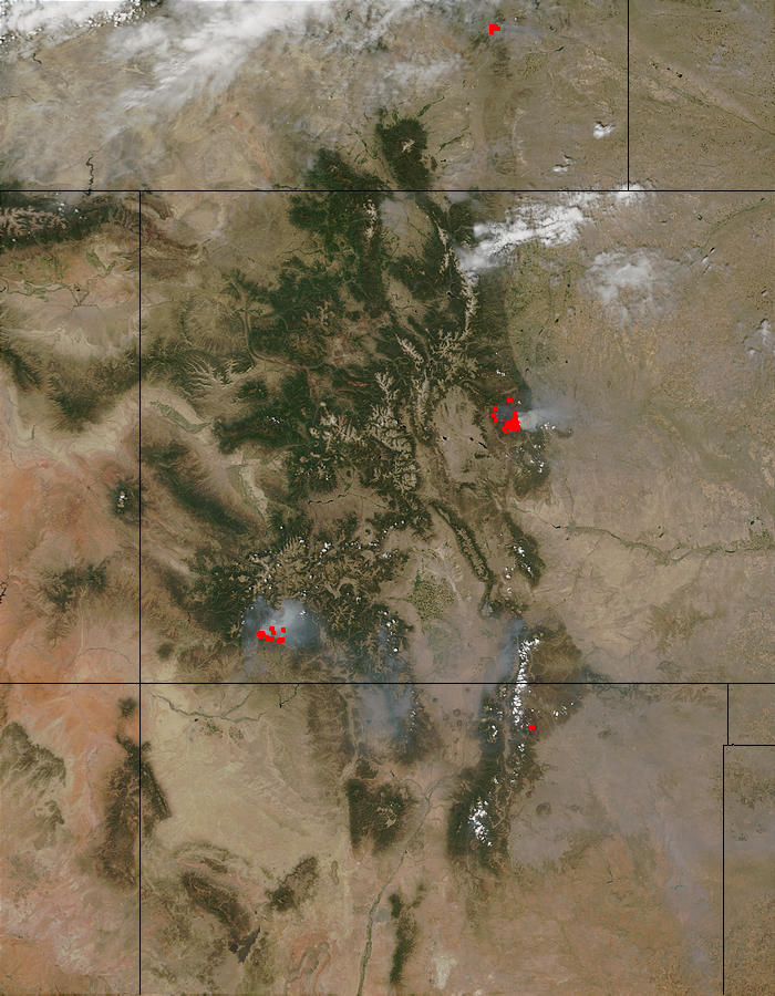 Wildfires in Colorado and New Mexico (Input Direct Broadcast data courtesy USDA Forest Service Remot - related image preview