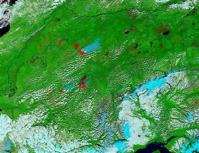 Fires in Central Alaska (false color) - related image preview