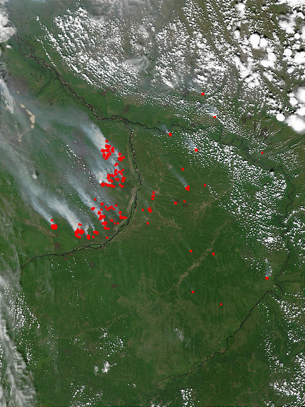 Fires near Yakutsk, Russia - related image preview