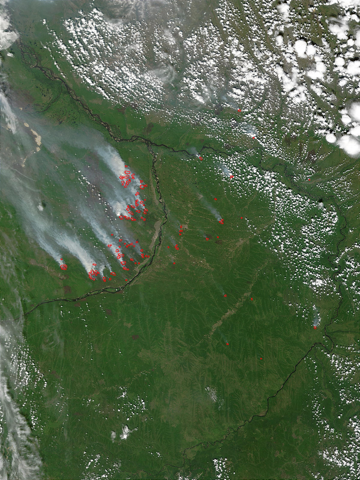 Fires near Yakutsk, Russia - related image preview