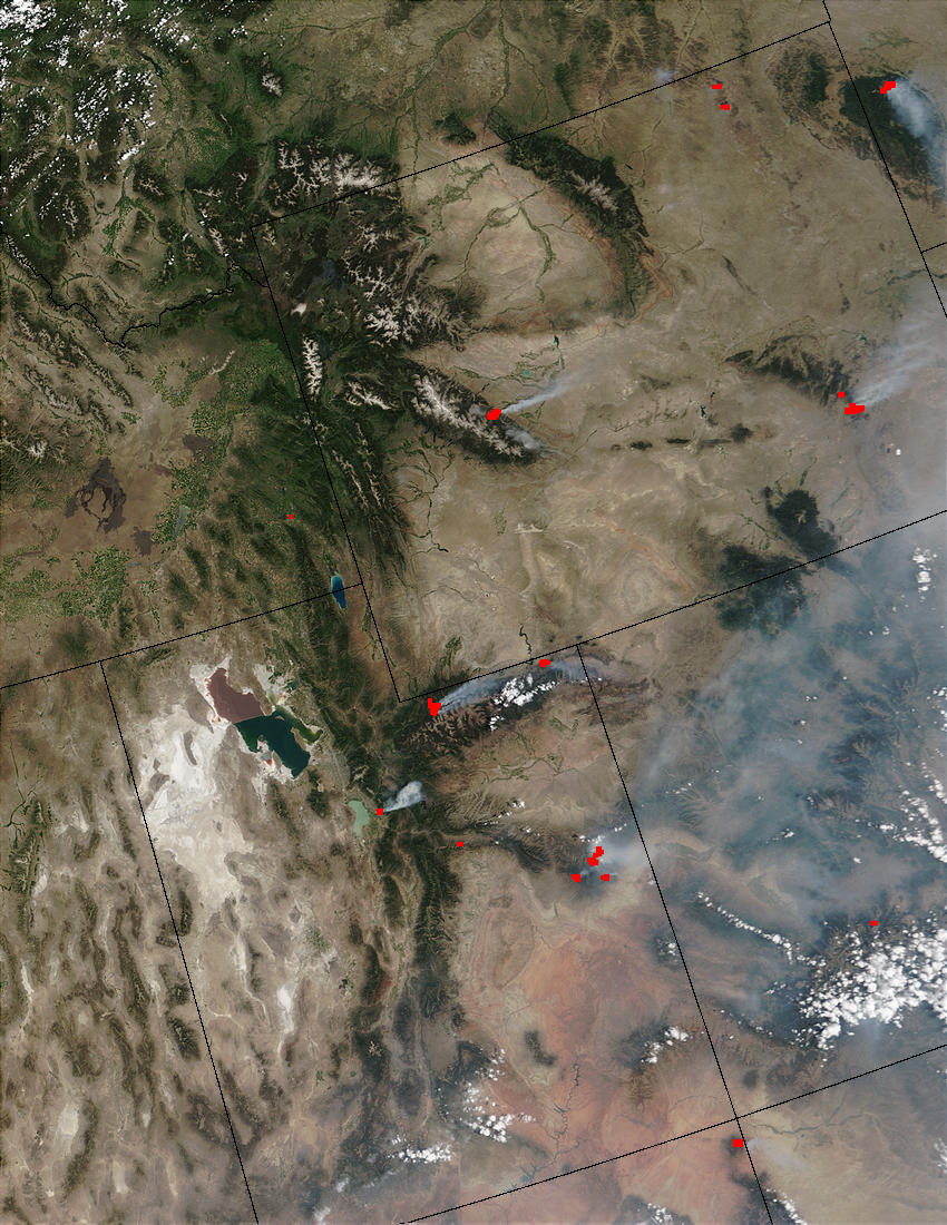 Fires in Utah and Wyoming - related image preview