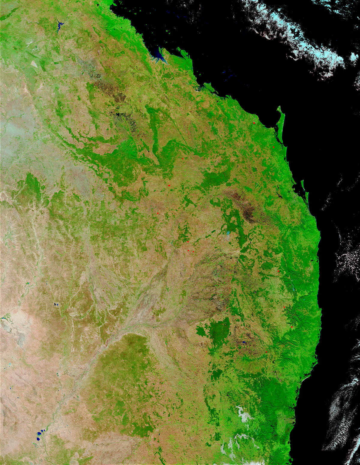 Australia East Coast (false color) - related image preview