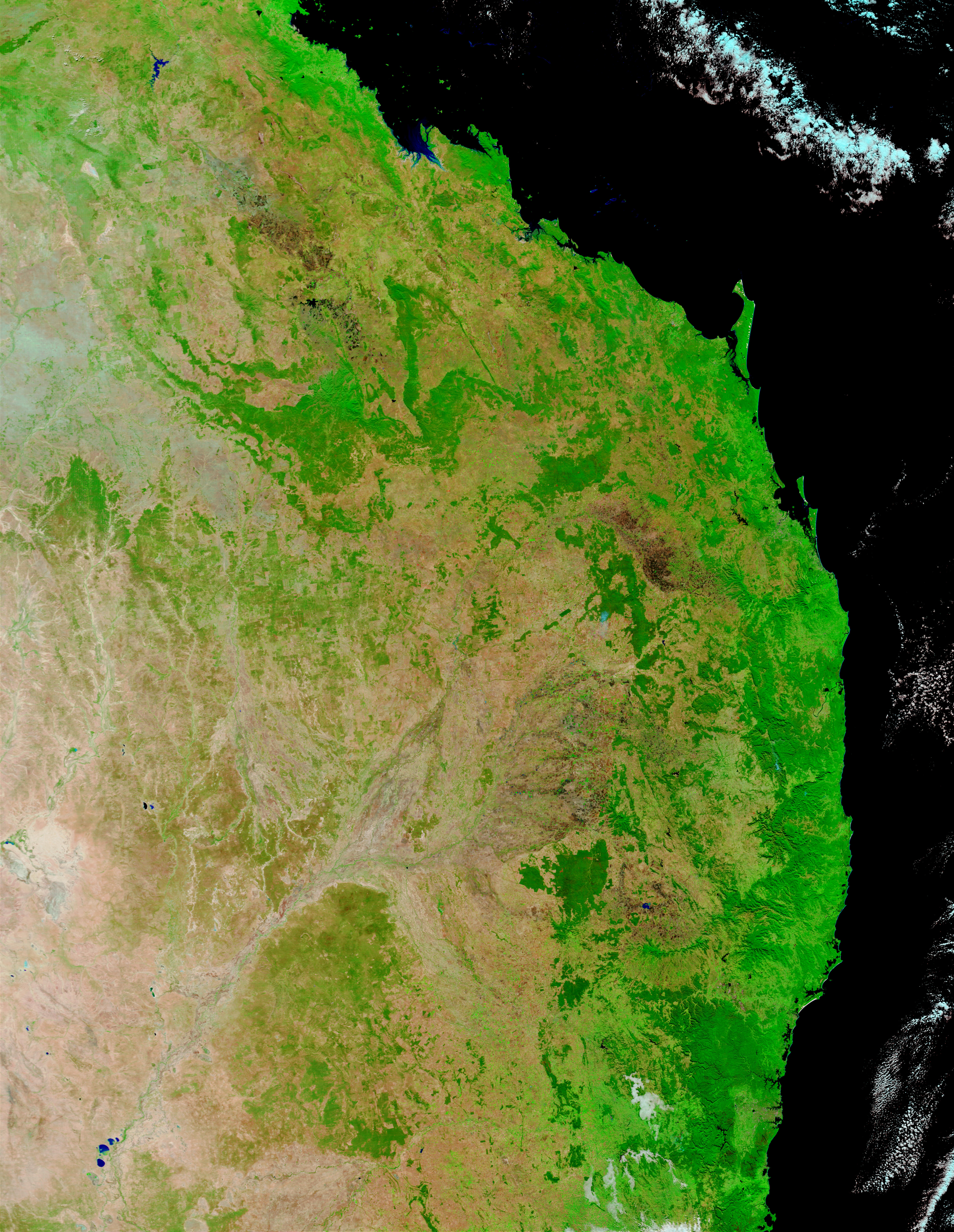 Australia East Coast (false color) - related image preview