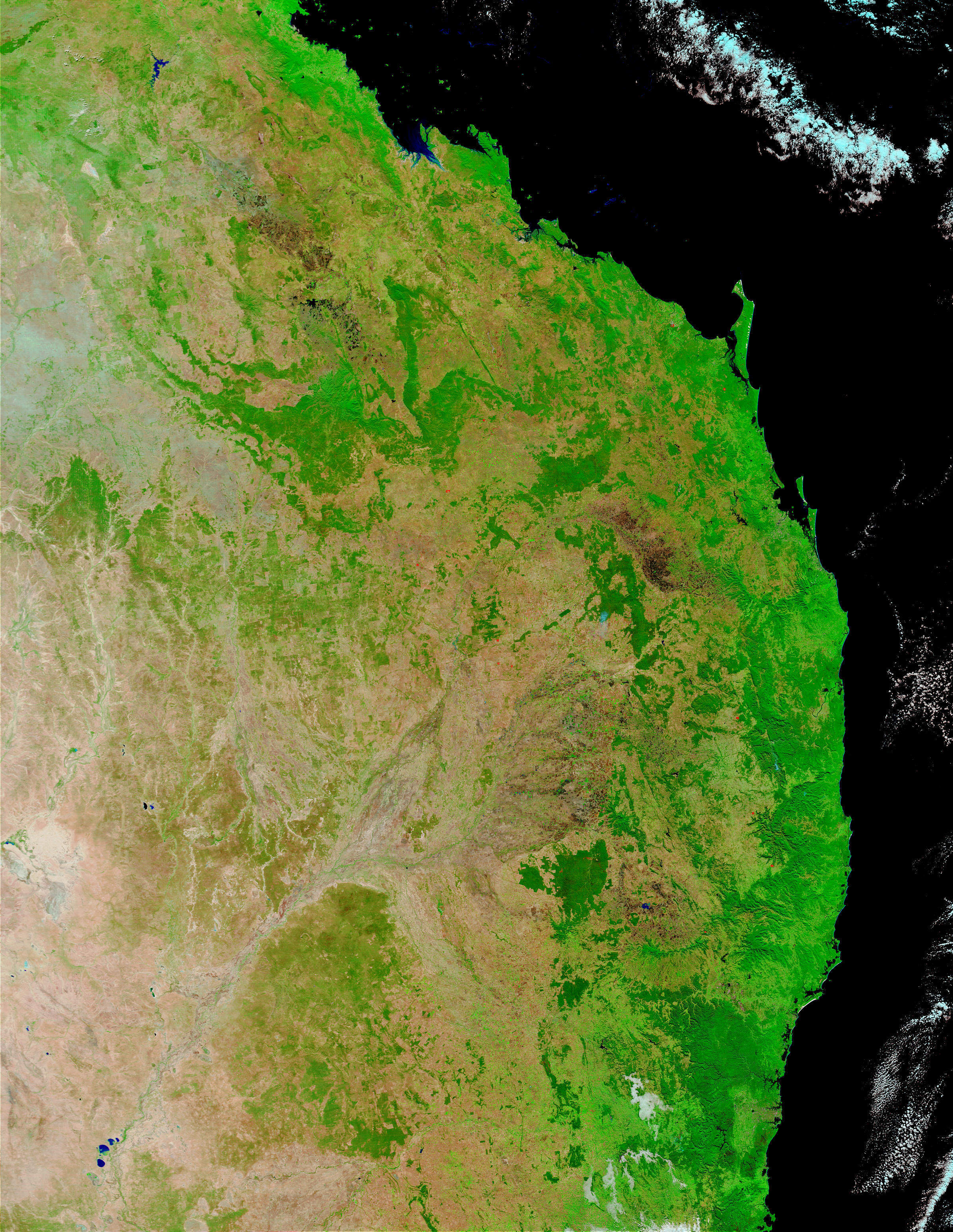 Australia East Coast (false color) - related image preview