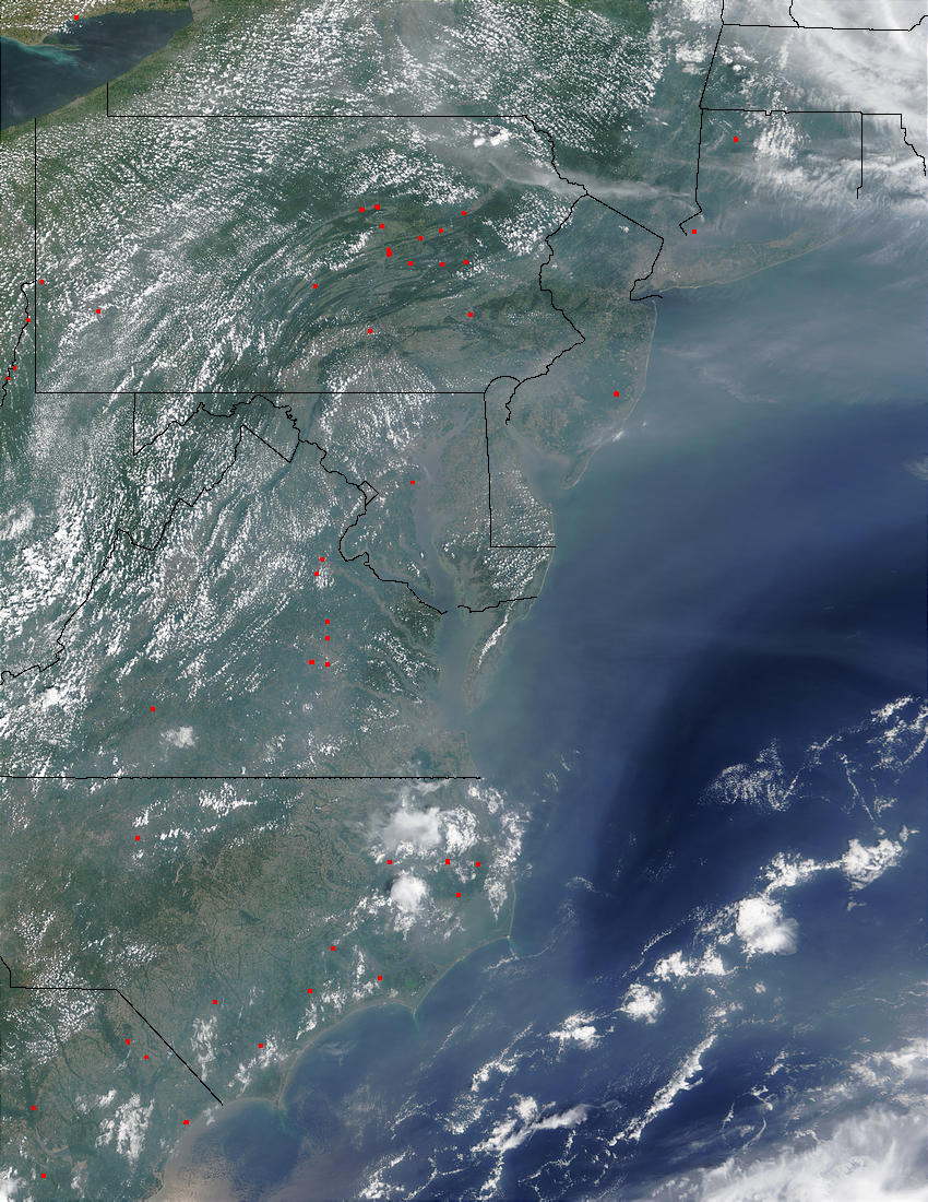 Pollution over United States East Coast - related image preview