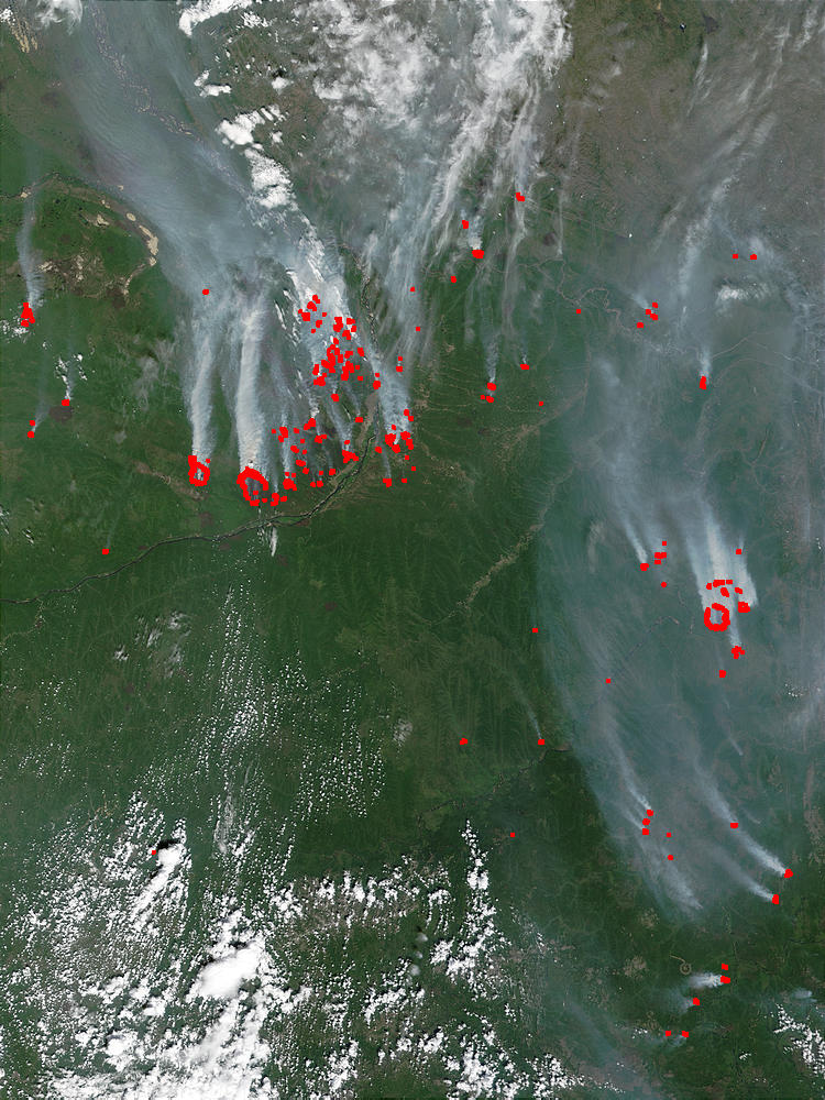 Fires and smoke near Yakutsk, Russia - related image preview