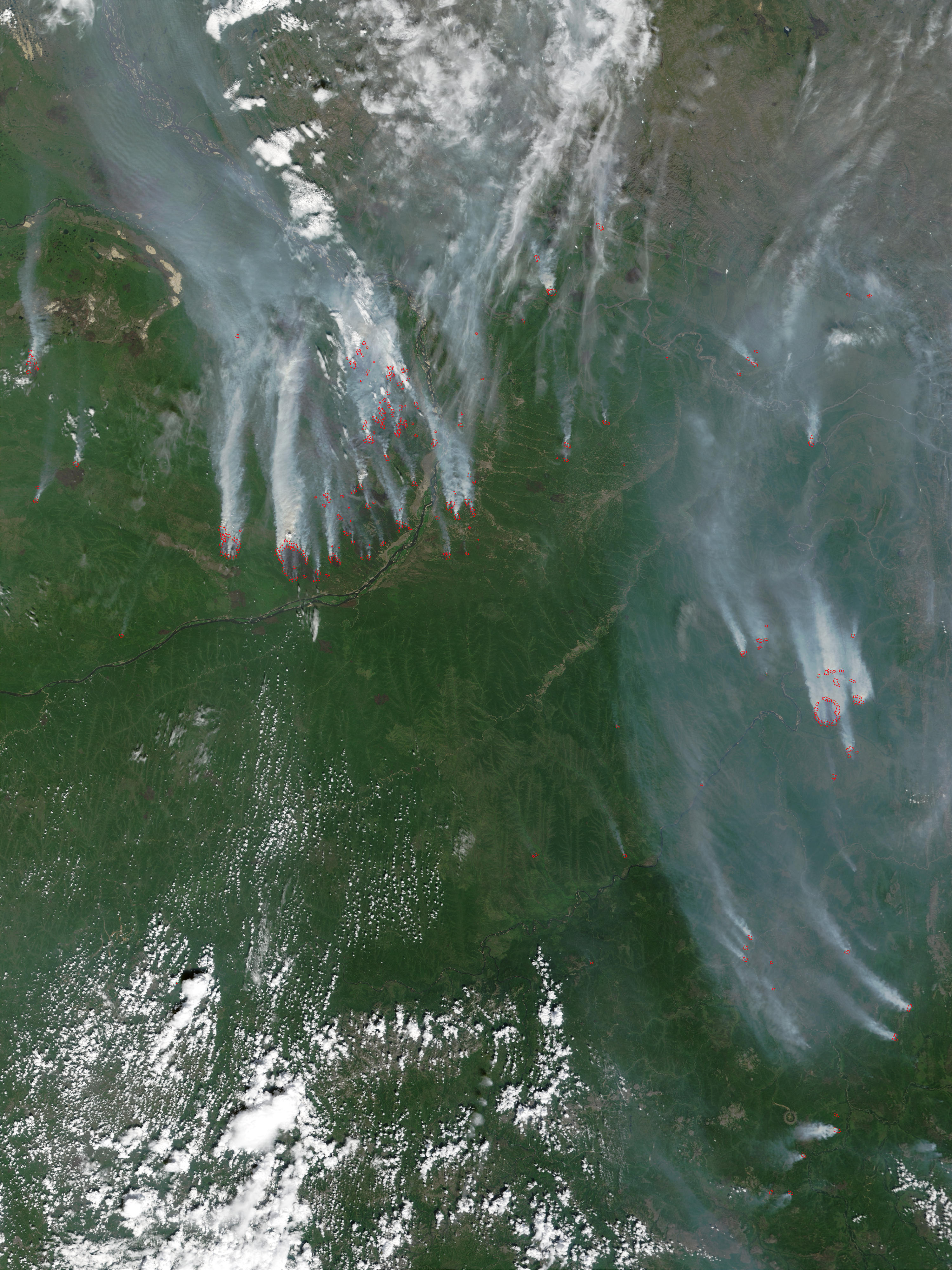 Fires and smoke near Yakutsk, Russia - related image preview