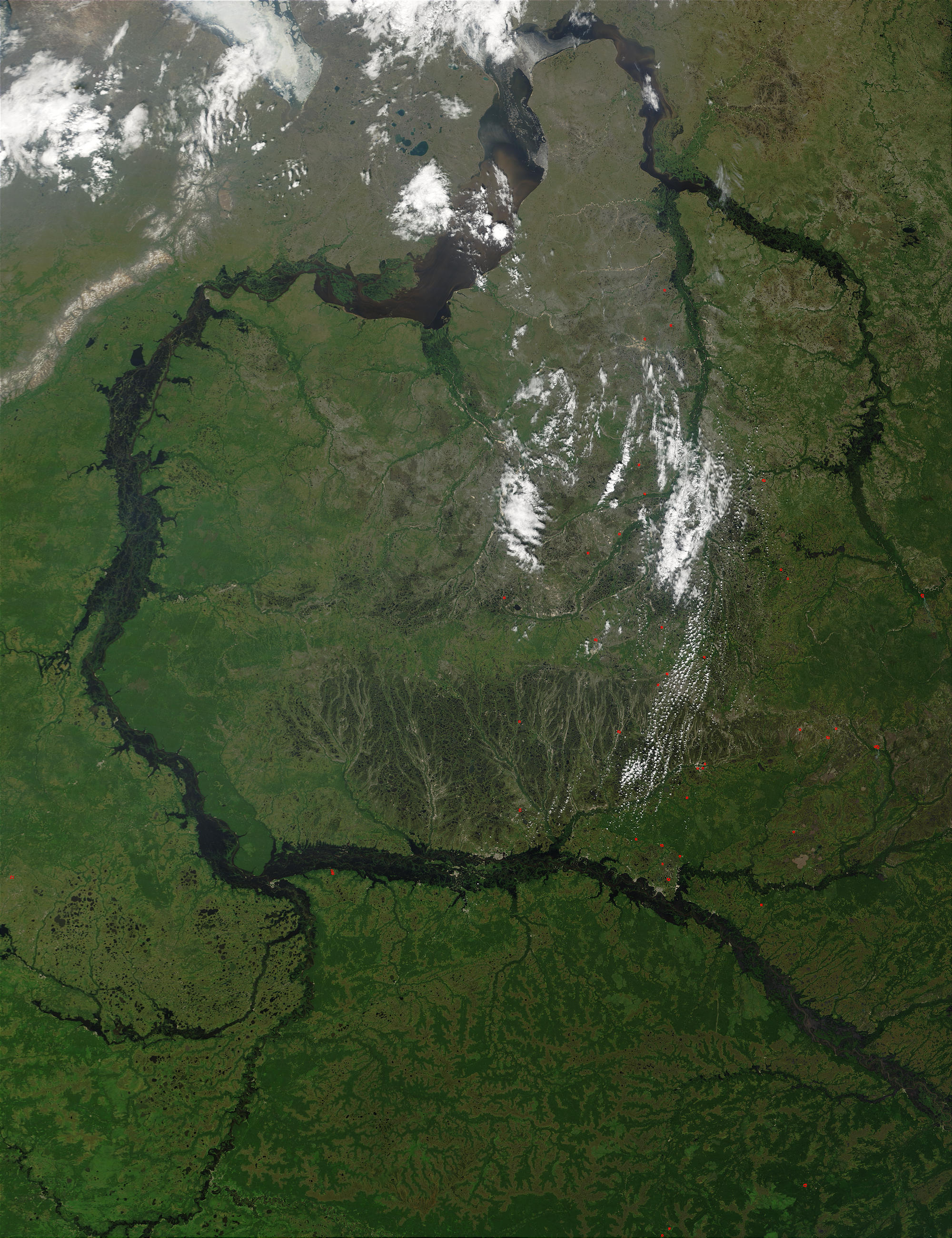 Flooding of the Ob and Taz Rivers, Russia - related image preview