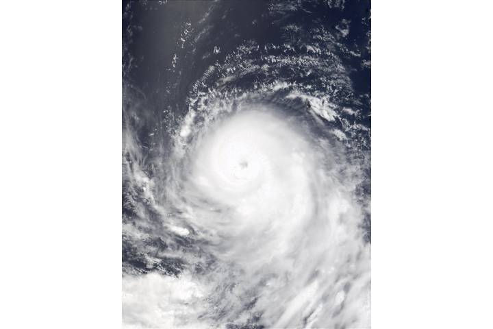 Typhoon Chataan (08W) south of Japan