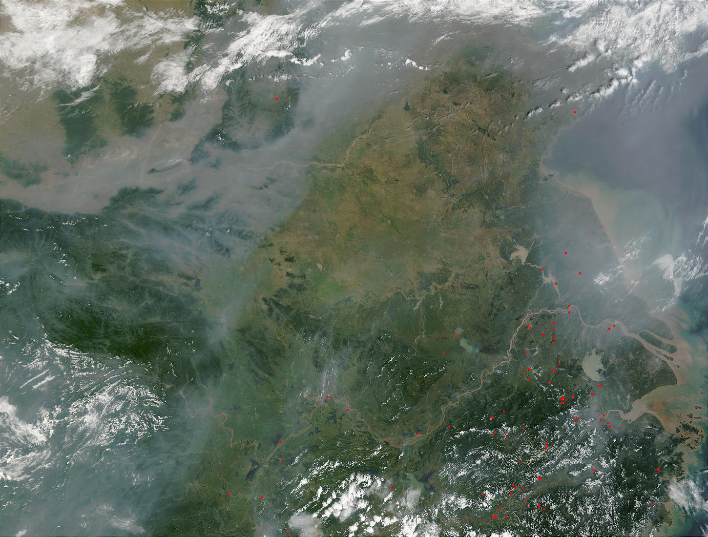 Pollution and fires in China - related image preview