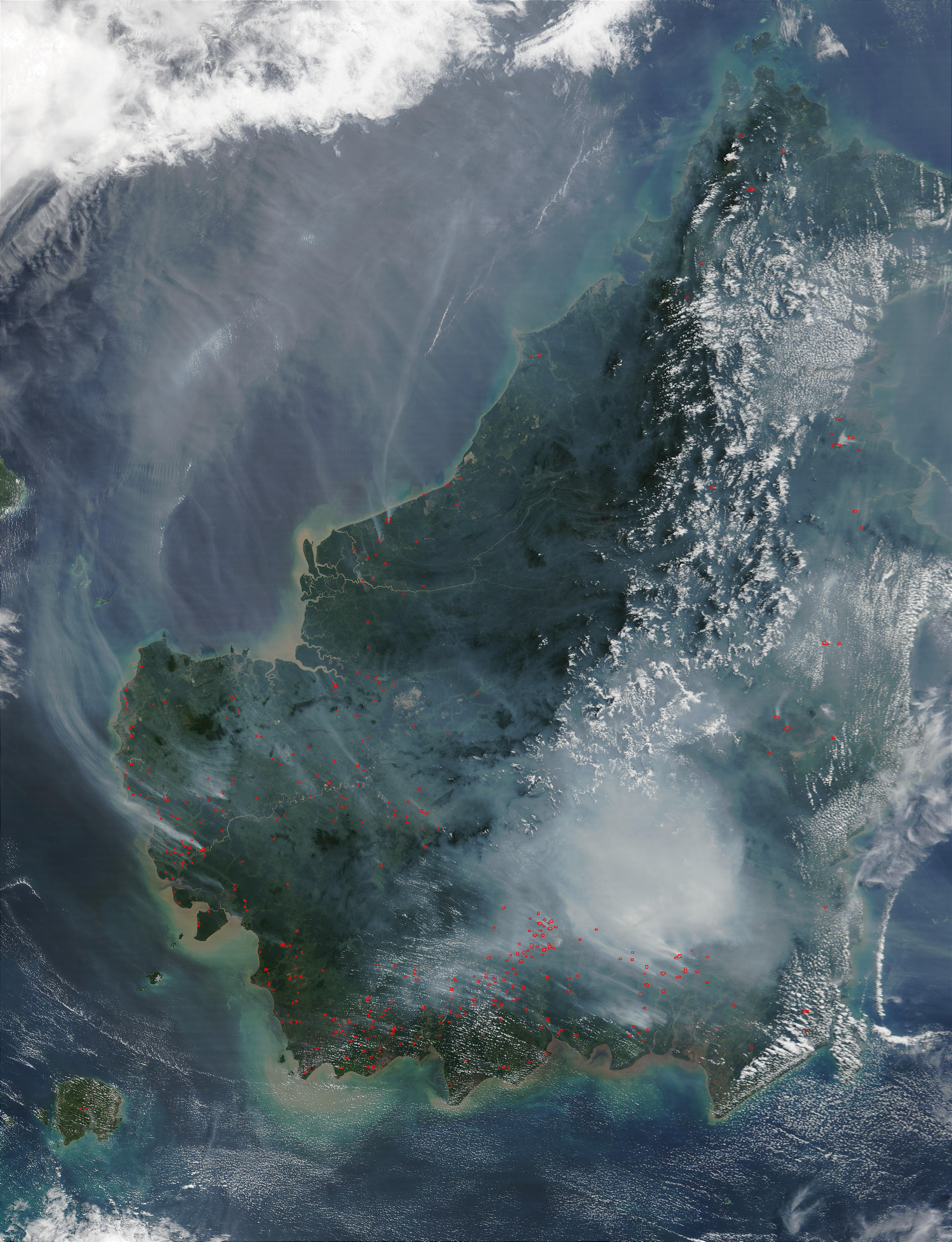 Fires and smoke in Borneo - related image preview