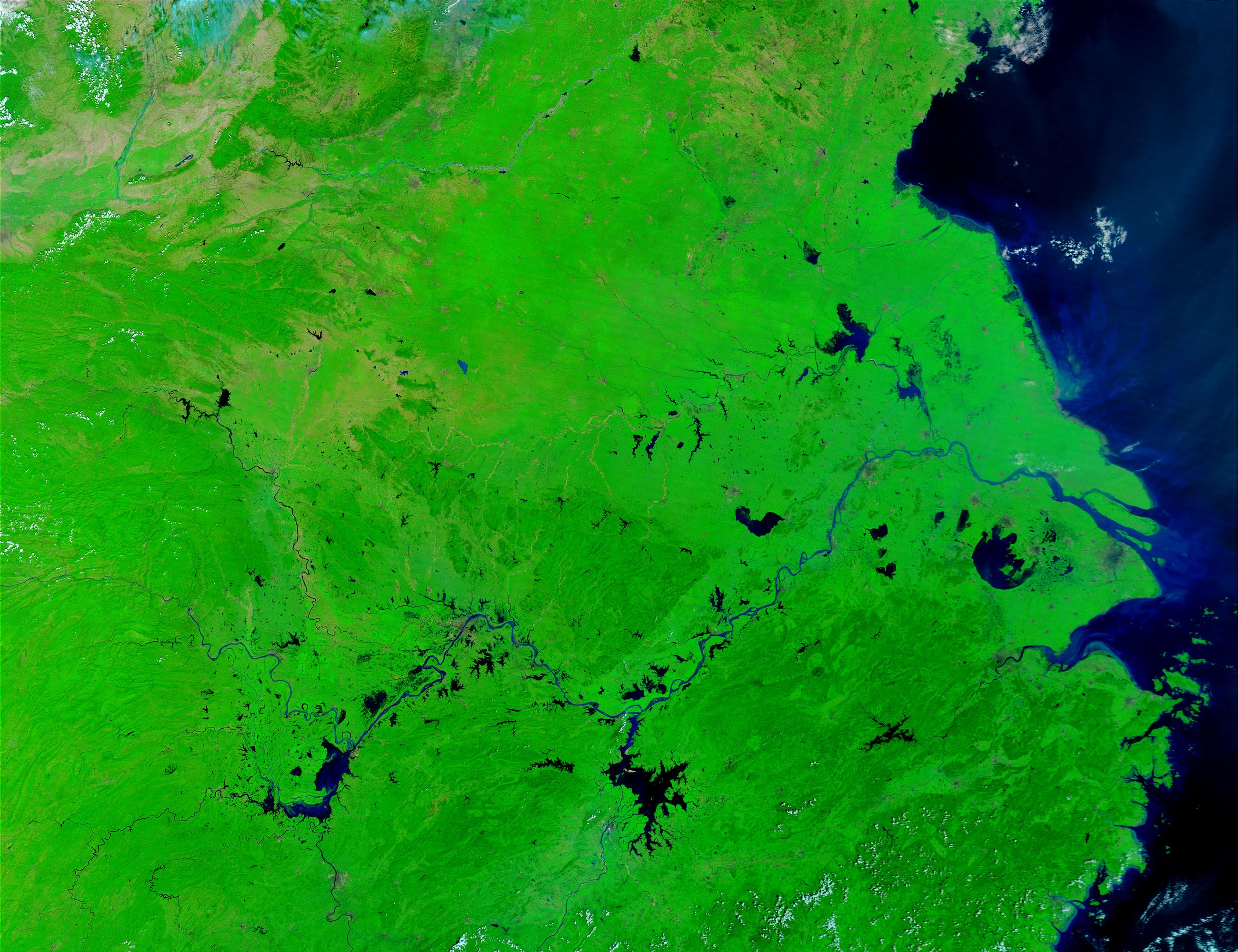 Yangtze River, China (false color) - related image preview