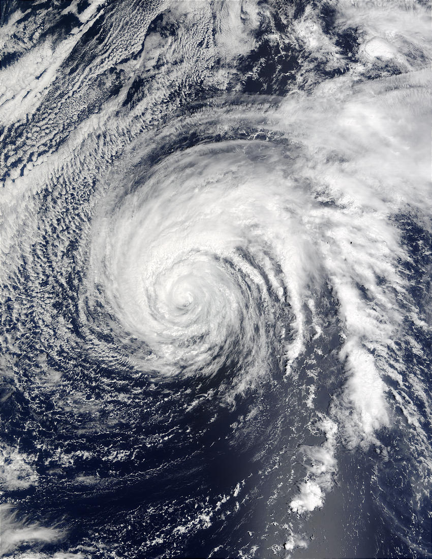 Typhoon Ele (02C) in Central Pacific Ocean