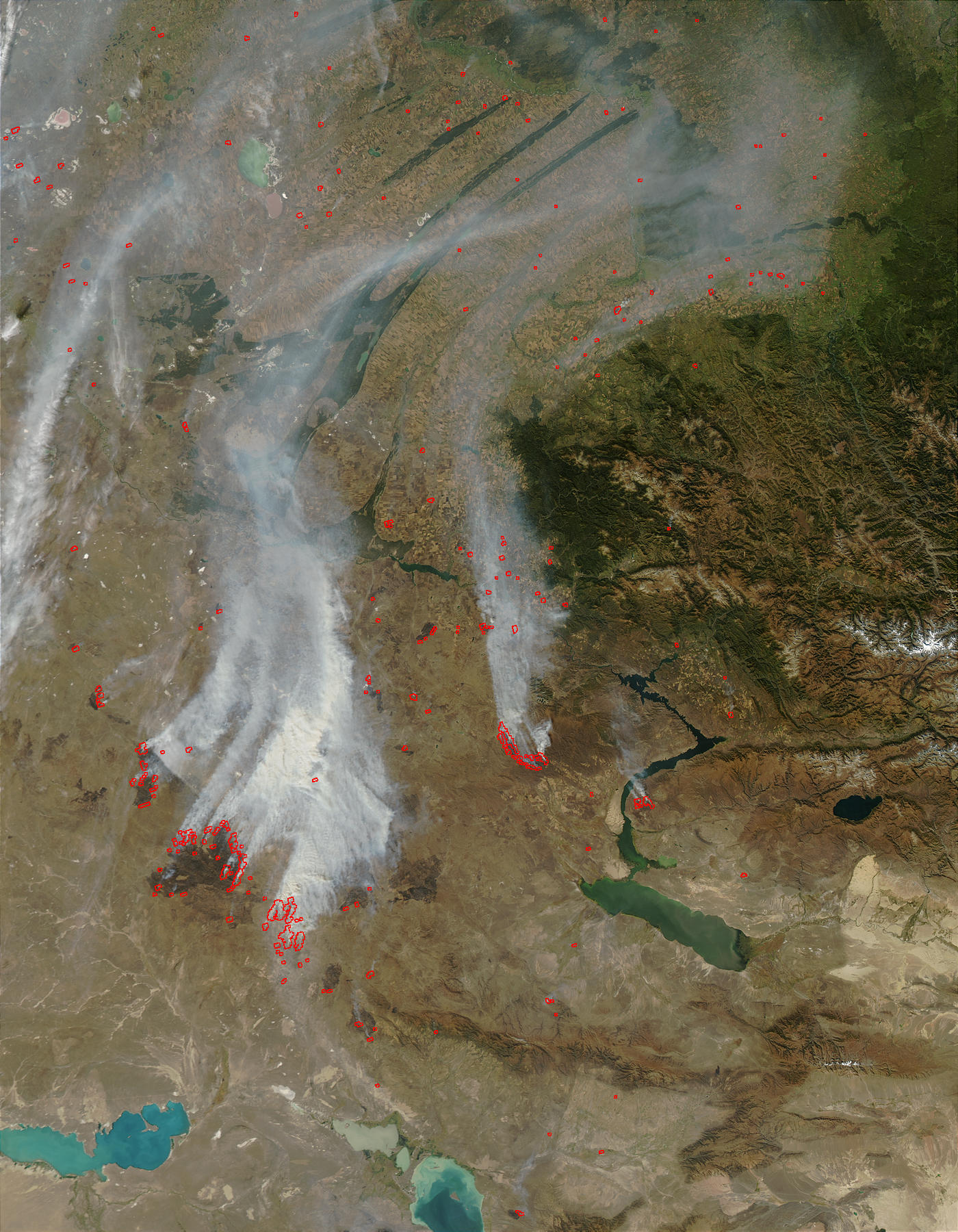 Fires and smoke in Kazakhstan - related image preview