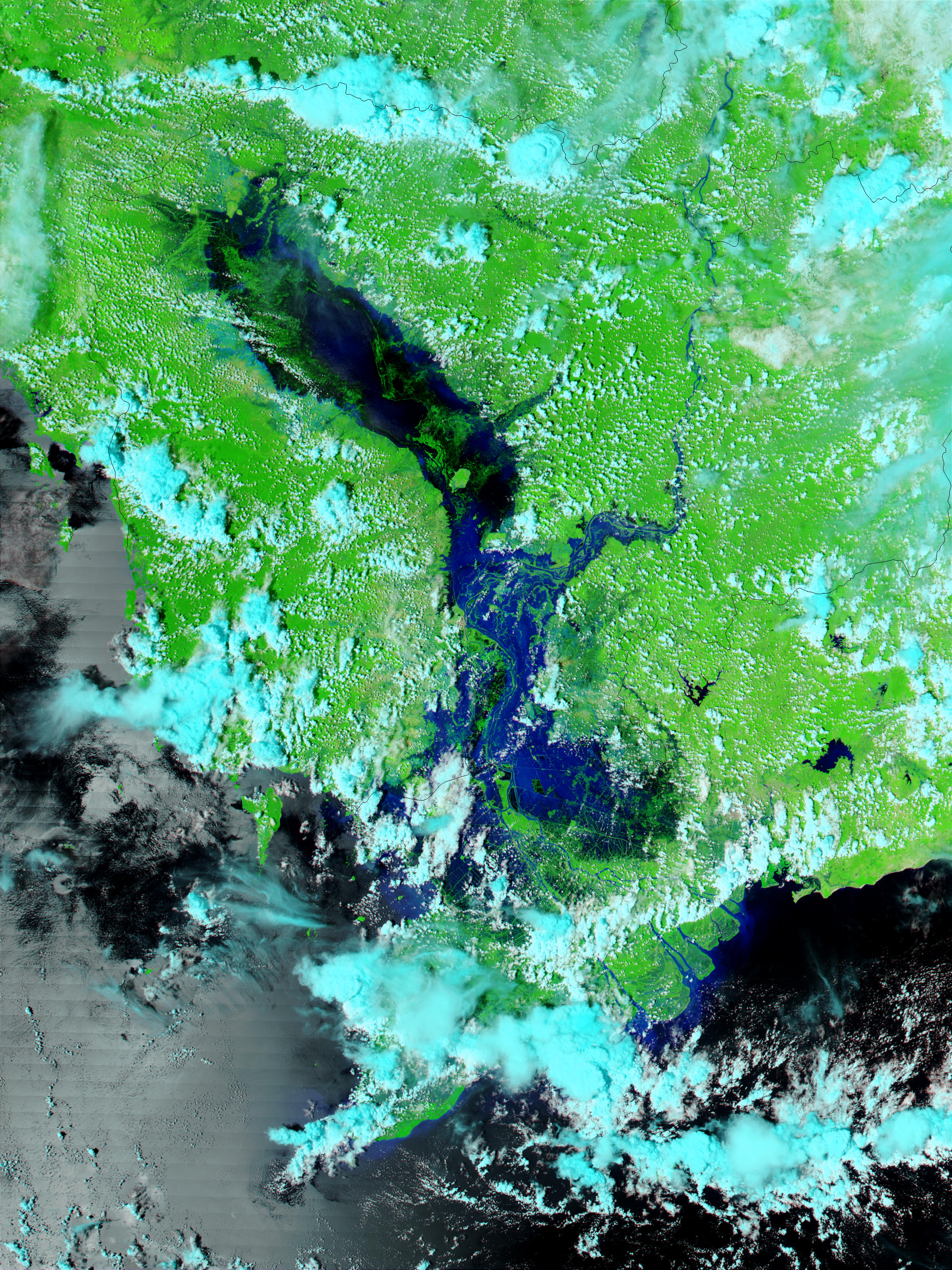 Floods in Indochina (false color) - related image preview