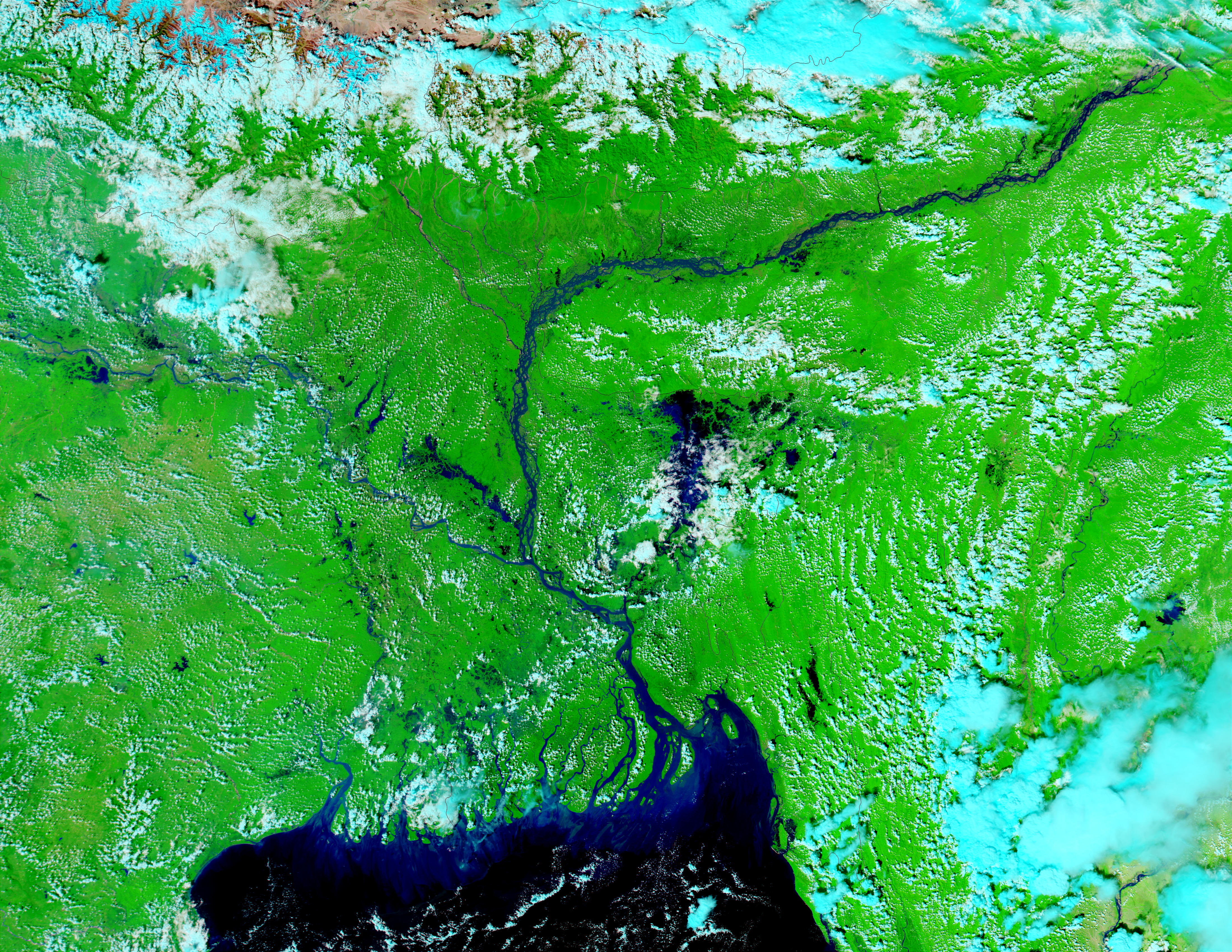 Floods in Bangladesh (false color) - related image preview