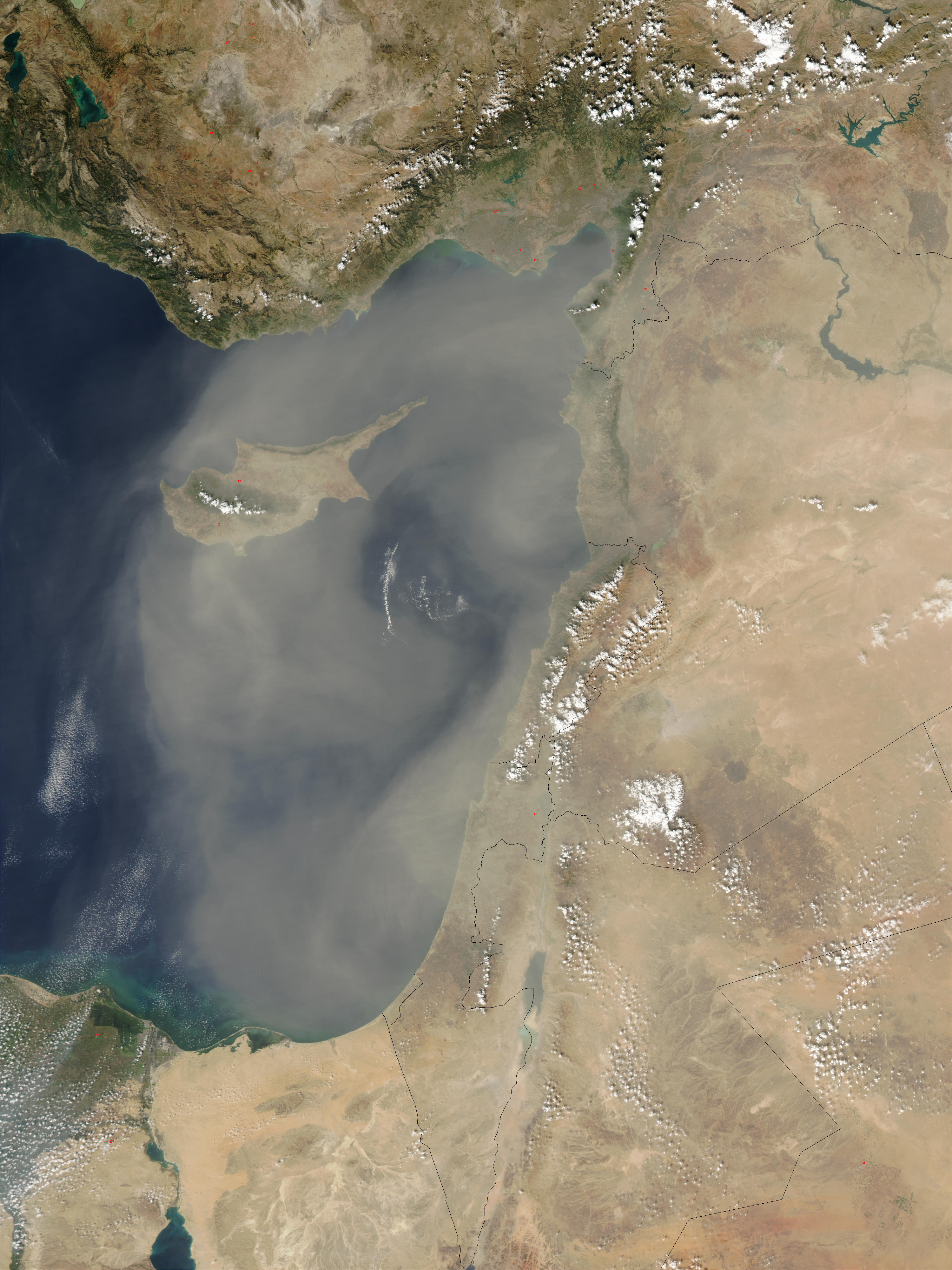 Dust storm over Cyprus - related image preview